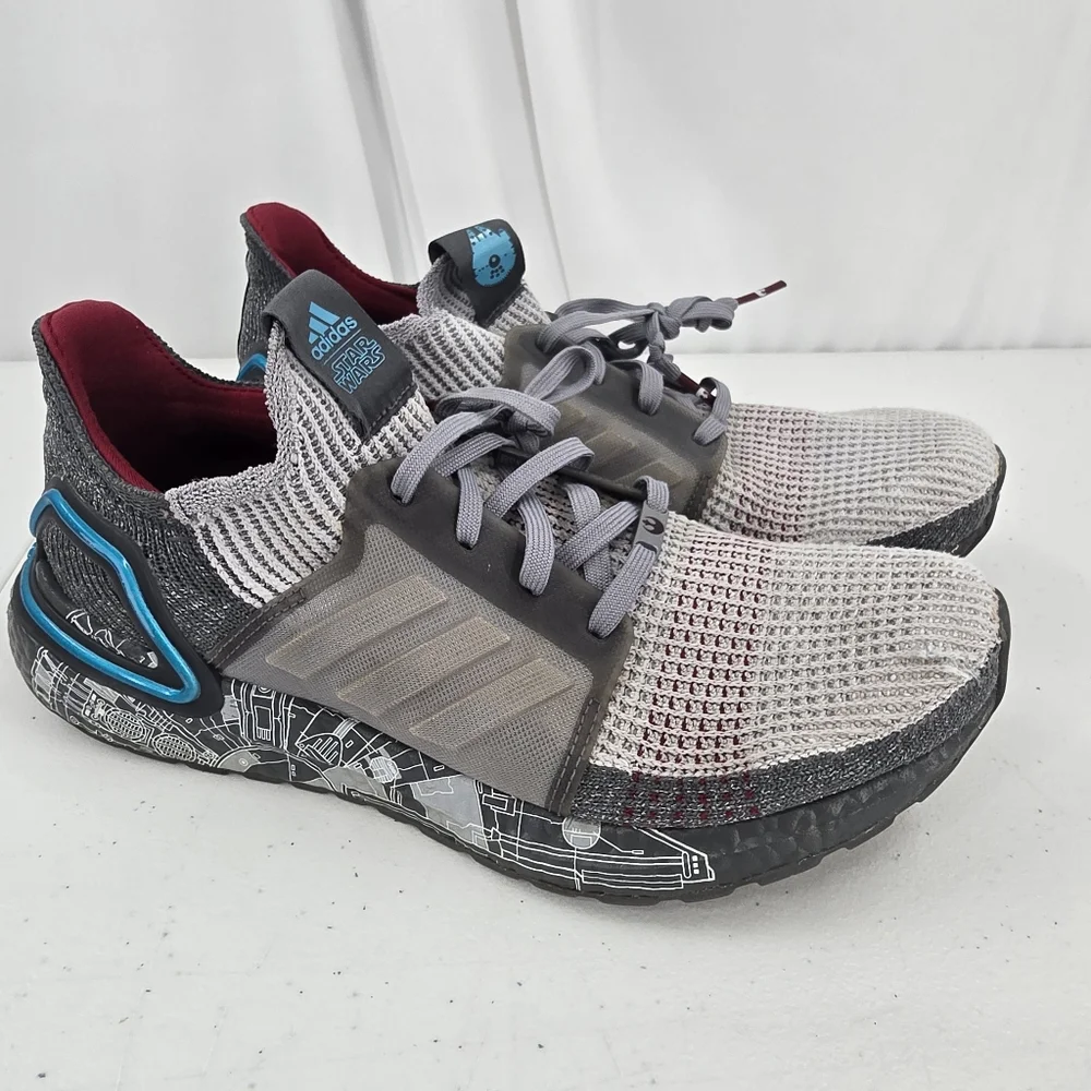 Adidas Star Wars x UltraBoost 19 Millenium Falcon Disney Shoes Men Size 9 FW0525